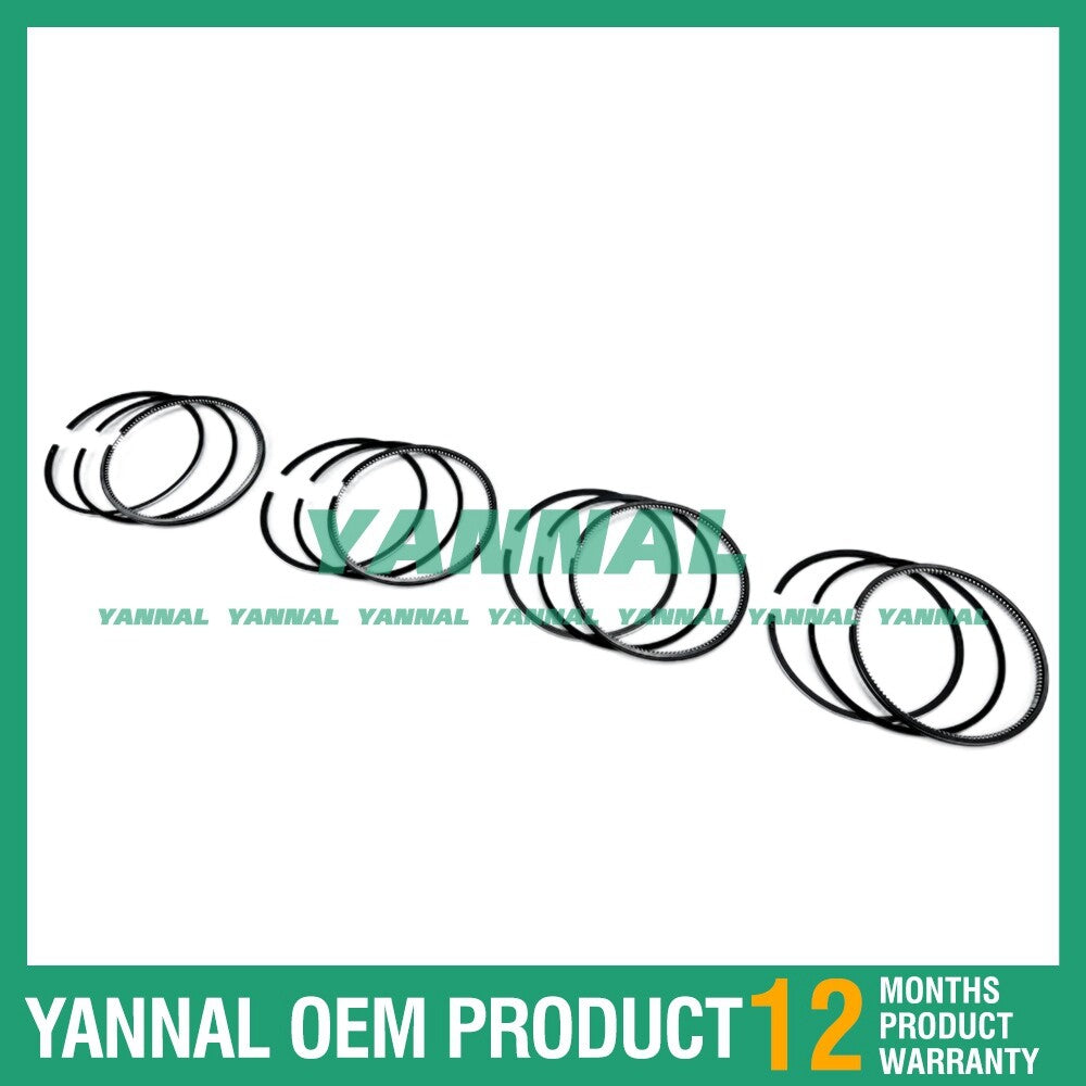 4-piece V2203 piston ring set STD for Kubota KL415 T430 B300B B300 skid steer loaders.