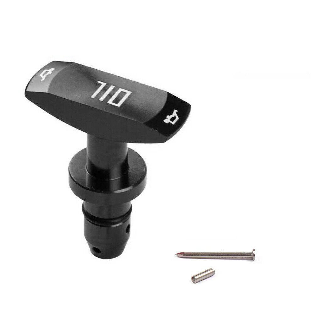 Black Billet Aluminum Oil Dipstick Handle fits MOST for Chevy , for Ford , for Dodge , for Jeep V8