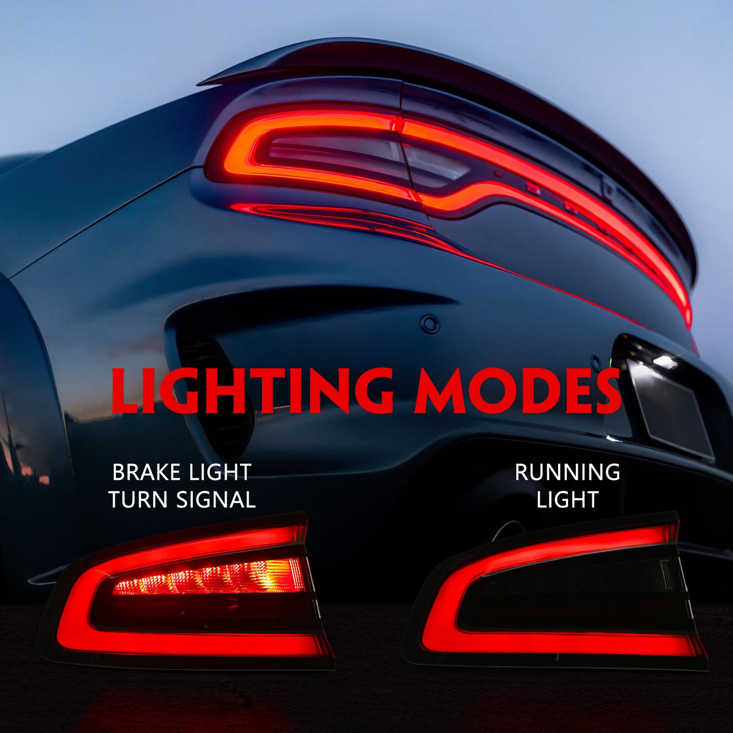 2P for 2015-2022 for Dodge Charger Factory Brake Exterior Taillight Left Light