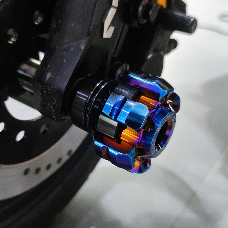 2-Piece Motorcycle Modification Front Fork Frame Slider Collision Protection Parts
