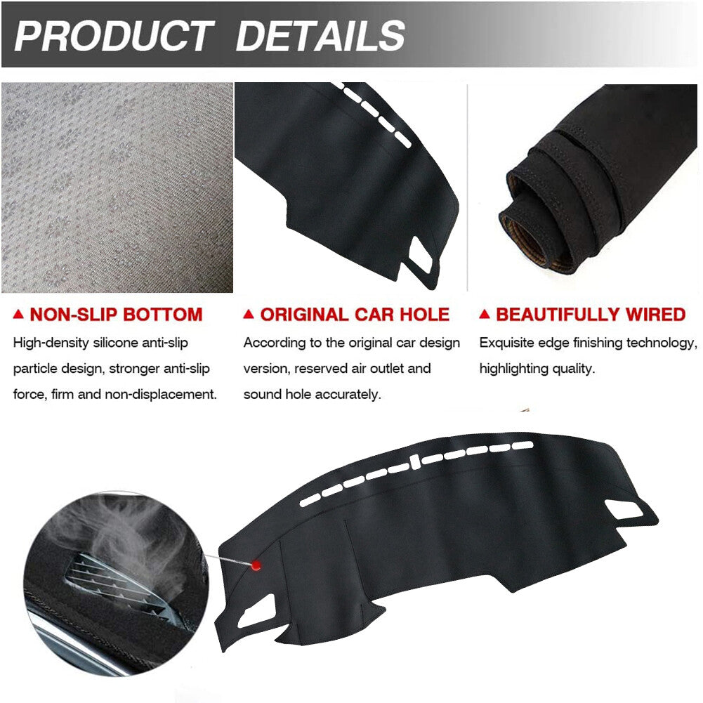 Leather Dashboard Cover Sunshade Pad Dash Mat for Honda for Civic 2016-2021 Sedan