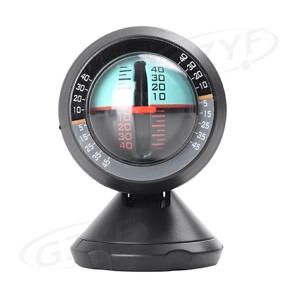 1x Car Offroad Inclinometer Gauge Angle Protractor Slope meter Level Tilt Gauge