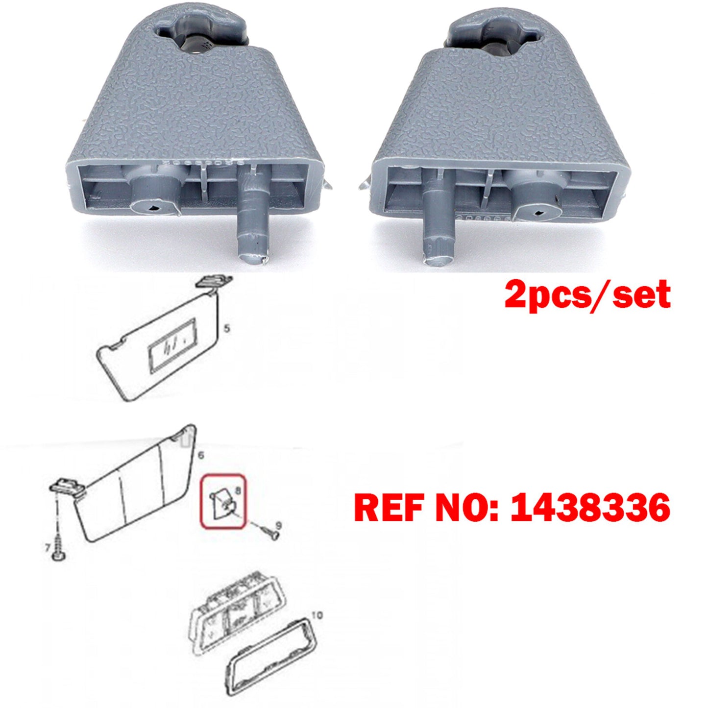 2 for Holden Commodore Berlina Calais VN VP VR VS VT VX VY VZ UTE Sunvisor clip