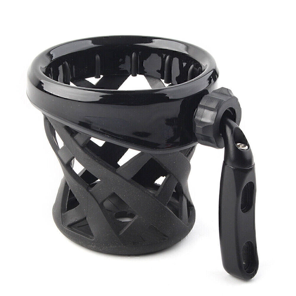 Black Handlebar Cup Holder Drink W/ Mesh Basket Mount for Honda Goldwing GL1800