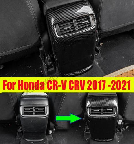 for Honda CRV CR-V 2017-2021 Carbon Fiber Style Rear Row Air Outlets Vent Trim