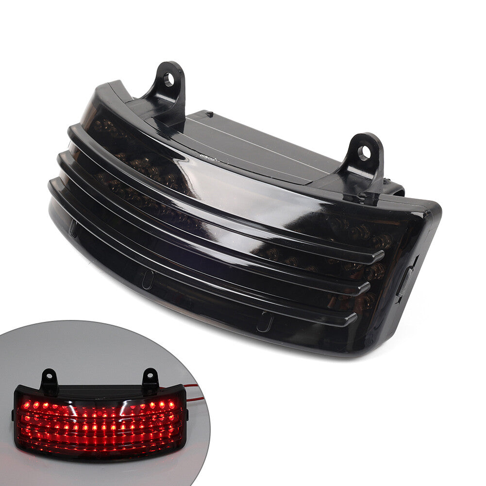 for Harley Street Glide 2014-2019 Smoke Tri-Bar LED Rear Tail Fender Tip Light