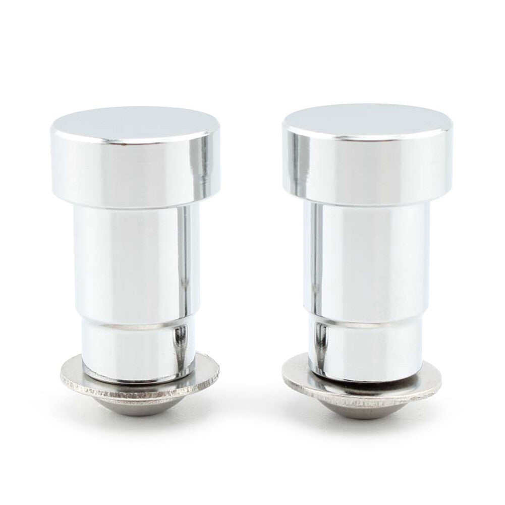 Pair CNC Mirror Hole Caps Cover Fit For Thruxton Aluminum Motor Chrome ne