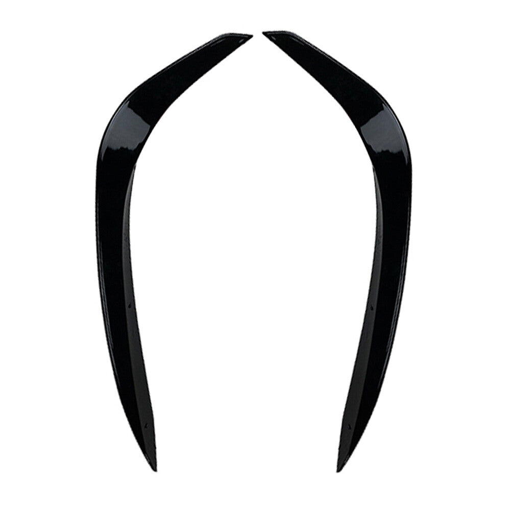 2x Front Bumper Under Lip Splitter Spoiler Fit for Mercedes-Benz C-Class W206 Black