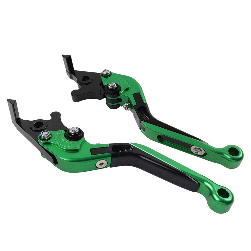 Green CNC Folding Extendable Brake Clutch Levers for BMW S1000XR 2015-2021