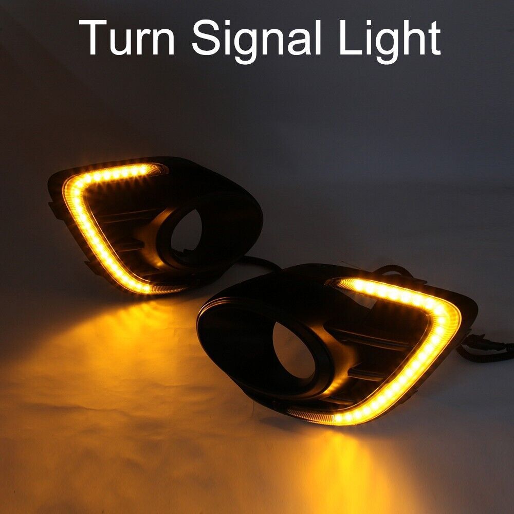 for Mitsubishi Lancer 2016-2017 18 Daytime Running Lights LED Front Fog Lamp DRL