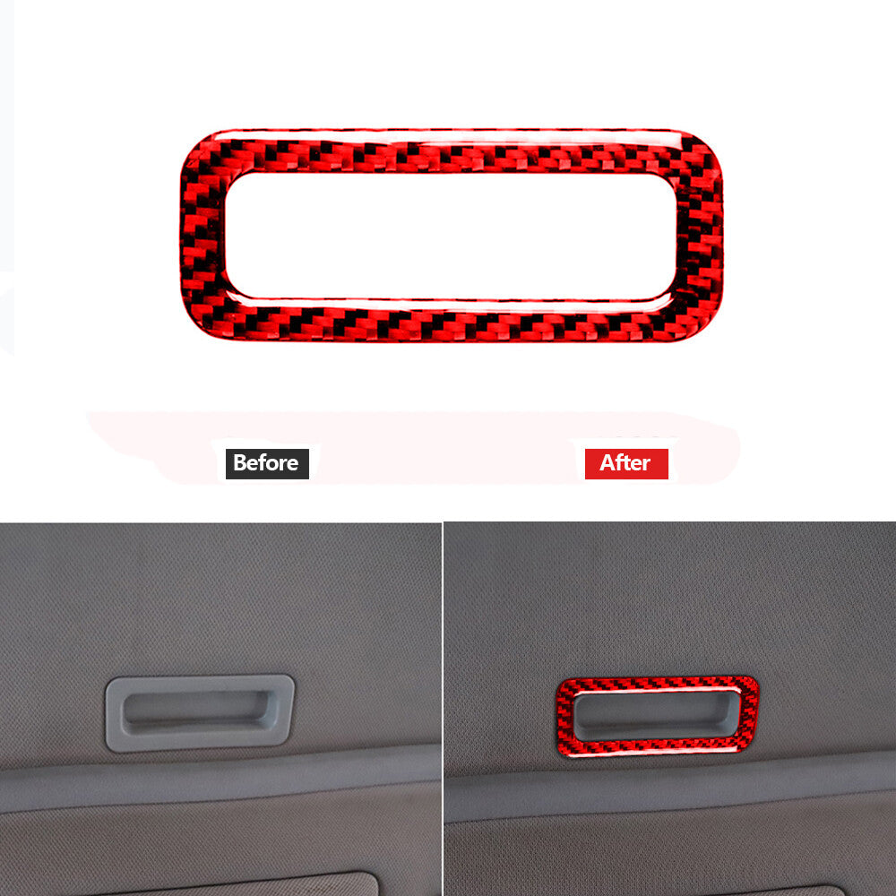 Red Carbon Fiber Skylight Frame Decorative Cover Trim for BMW 3 Series E46 98-05