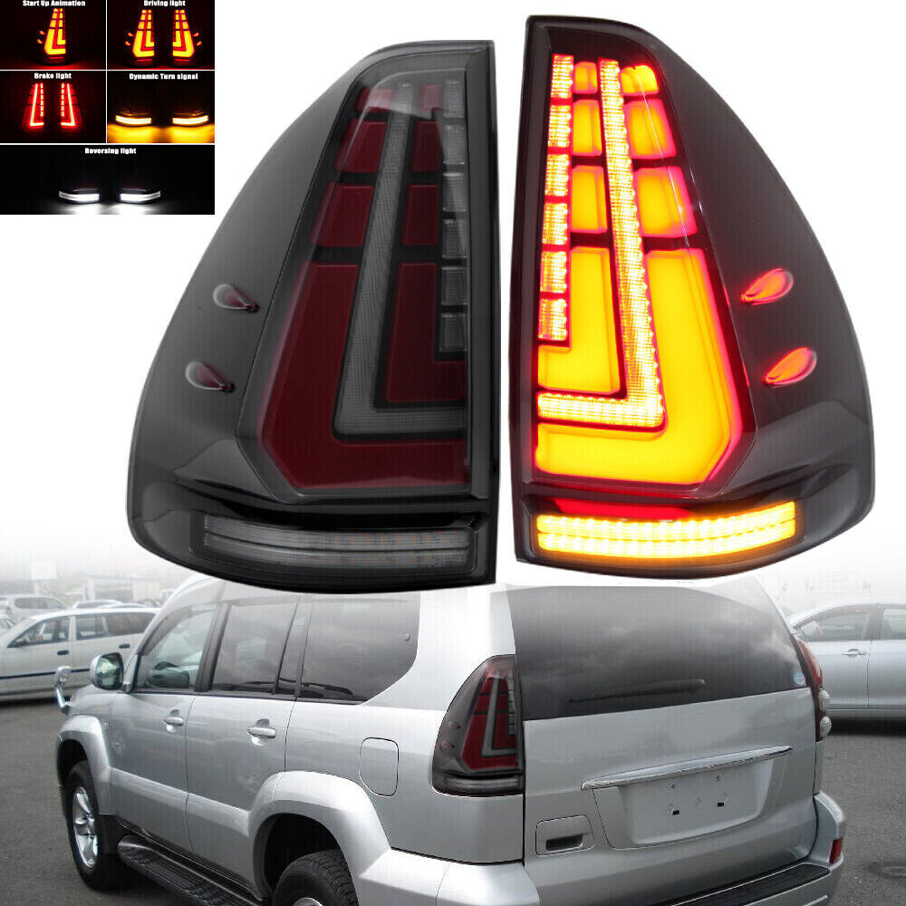 2Pcs for Toyota for Land Cruiser Prado J120 2003-2009 LED Rear Tail Light Brake Lamp