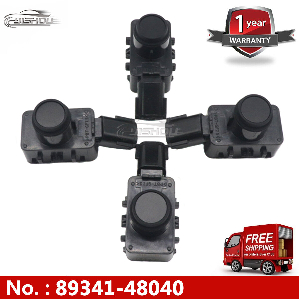 4-pack of ultrasonic PDC bumper parking sensors 89341-48040 for Lexus and for Toyota Prius