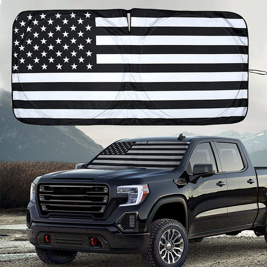 for Ram Accessories Car Windshield Sun Shade US American Flag Shield Cover Visor