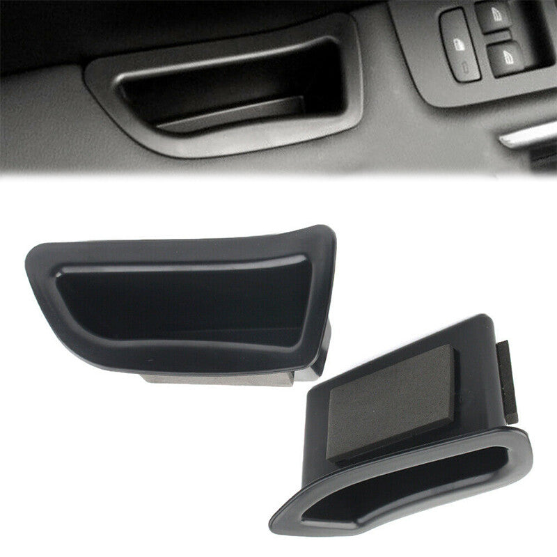 2Pcs Front Door Handle Armrest Storage Box Tray Bin for Volvo V40 2013-2018