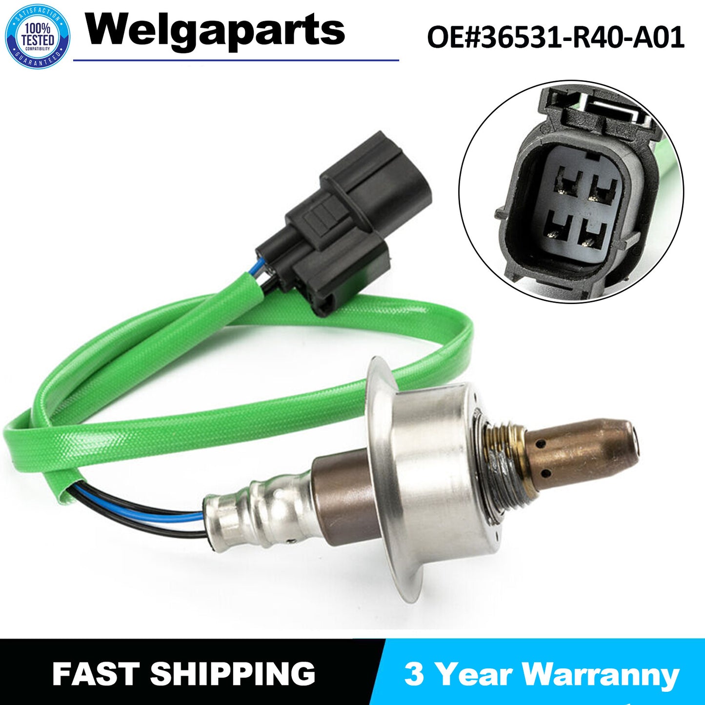 Upstream Oxygen O2 Sensor Replacement For 08-12 for Honda Accord 2.4L 36531-R40-A01