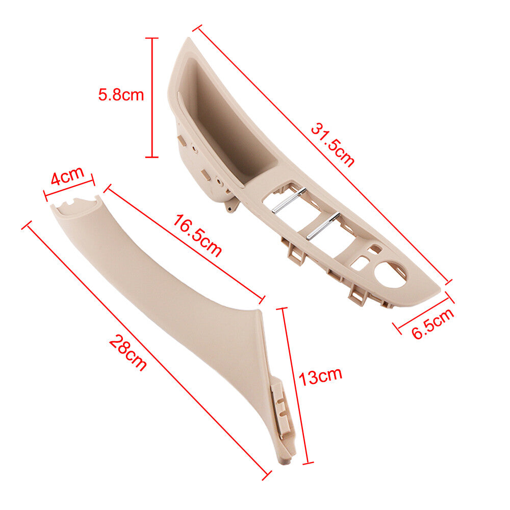 Beige bezel for car door and window control panel, suitable for BMW F10, F11, and 5 Series 10-16