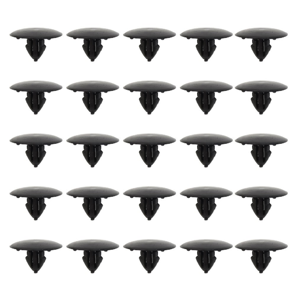 25X For HOOD INSULATION RETAINER CLIPS Replacement Part  90467-09050 Black 7mm Plastic