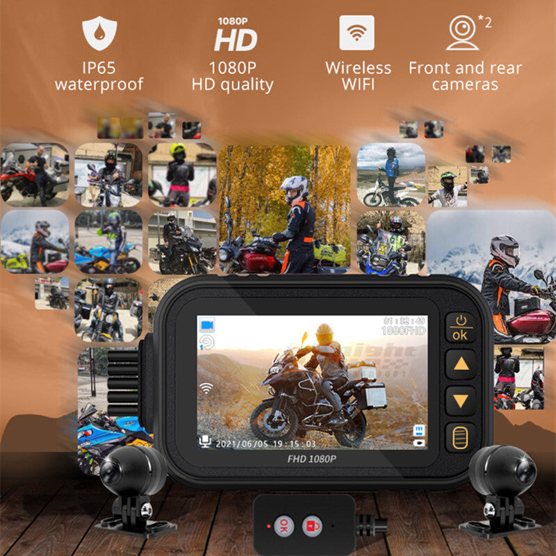 HD1080P Motorcycle Waterproof DVR Camera Driving Recorder View Video Recorder