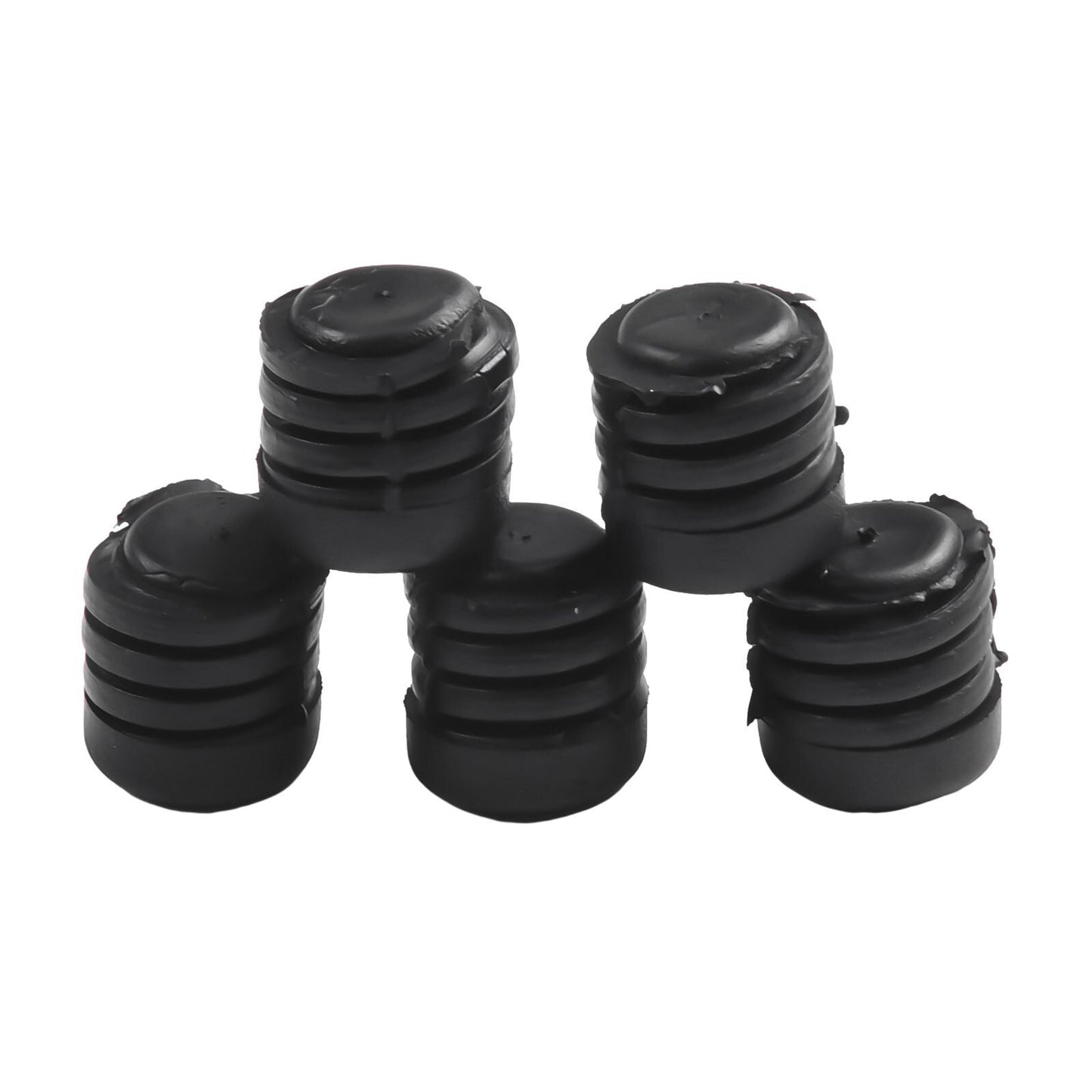 Premium Black Rubber Bonnet Buffer Hood Washer Bumper Parts for Nissan 5pcs Set
