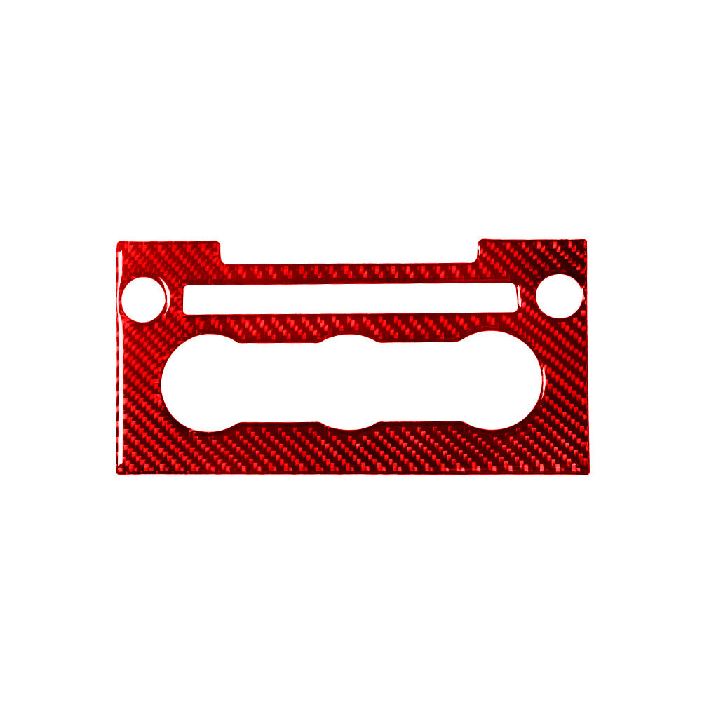 Red Carbon Fiber Climate Control Panel Trim For Land for Range Rover Sport 2014-2017