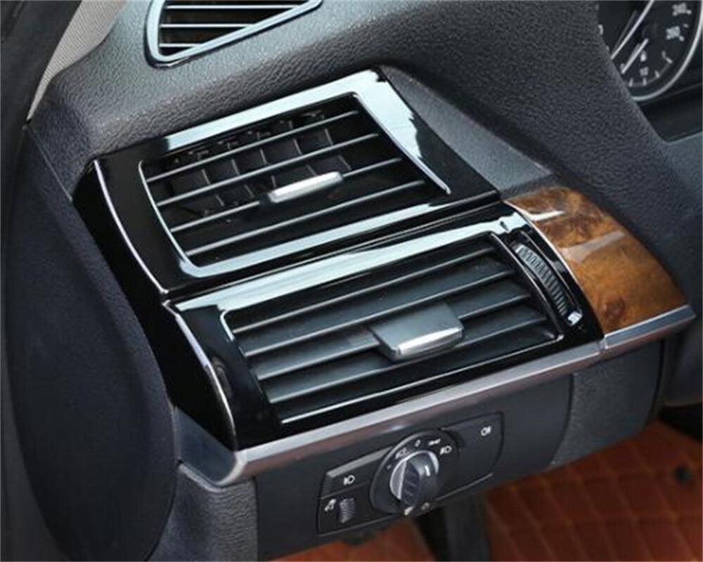 Gloss Black ABS Side Air Vent Outlet Panel Cover for BMW X5 E70 X6 E71 2008-2013