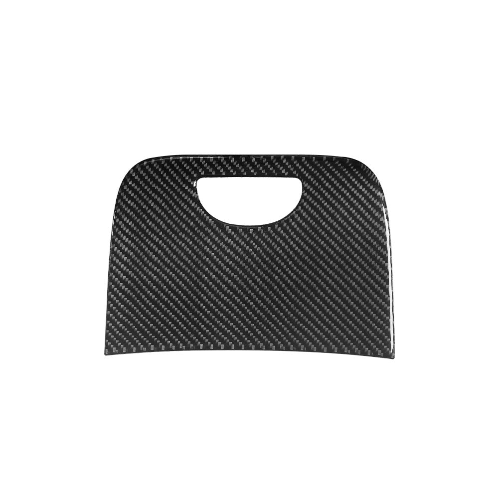 Carbon Fiber Rear Console Storage Cover Trim For Silverado/tahoe/ for sierra 2007-14
