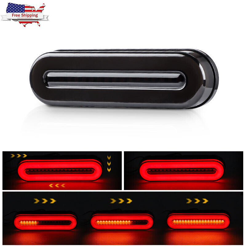 Motorcycle LED Running Brake Stop Turn Signal Flowing Tail Light Bar For ATV UTV