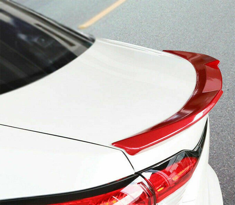 for Toyota for Corolla Sedan 2019-22 Red Blade Rear Spoiler Tail Trunk Lip Wing Bar