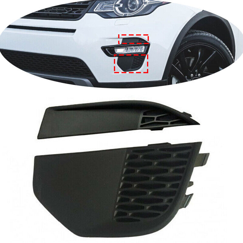 2xLH Front Fog Driving Light Cover Grille for Land Rover Discovery Sport 2015-19