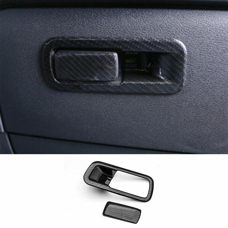 for BMW X1 F48 2016-2021 ABS Carbon Fiber for Co -Pilot Storage Box Handle Bowl Trim