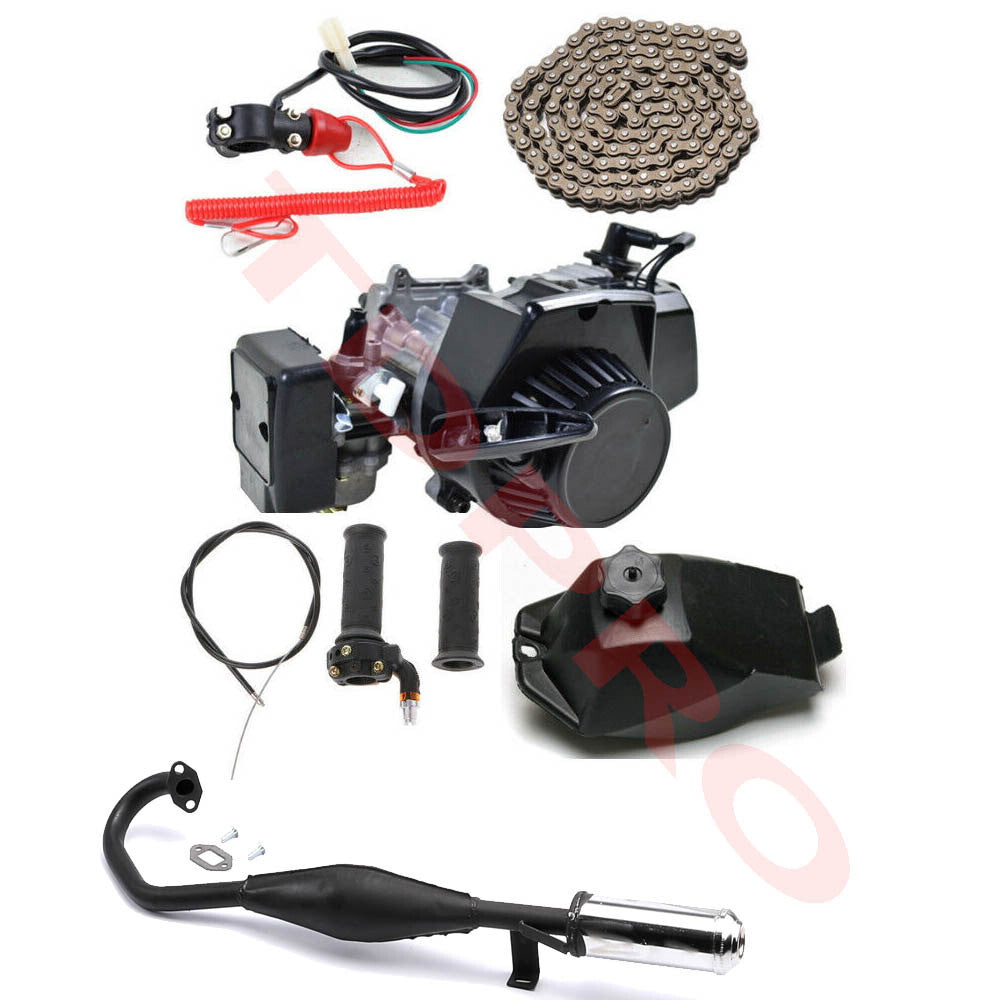 49CC 2 Stroke Engine Motor Kit Pull Start Pocket Bike for Mini Dirt ATV Buggy Quad