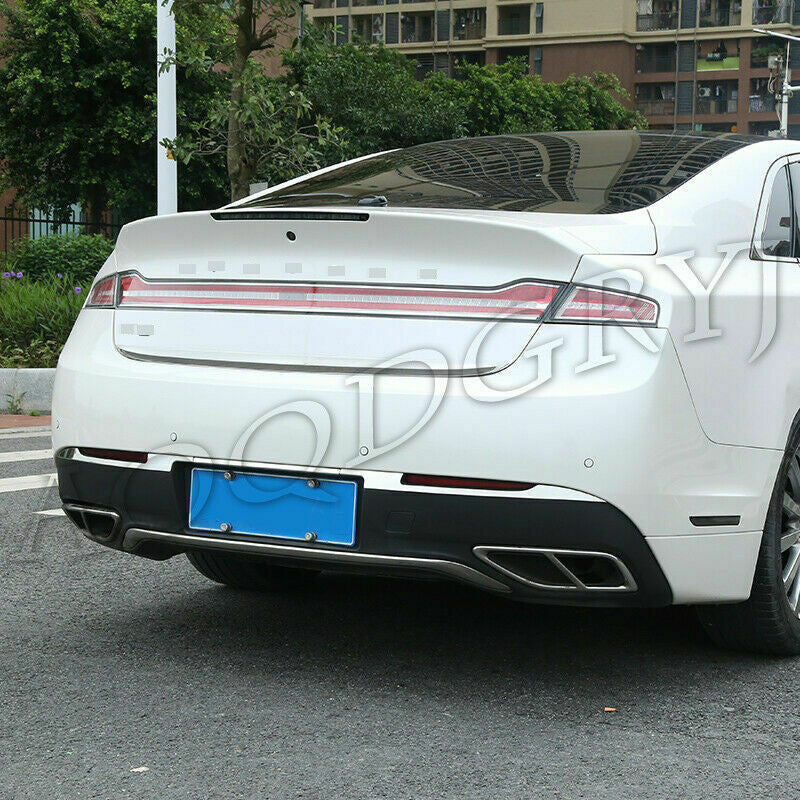 3Pcs for Lincoln MKZ 2017-2020 Chrome Rear Bumper Guard Decor Strip Cover Trim