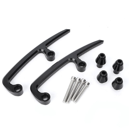 Passenger Rear for Seat Handle Grab Bar Aluminum Black for KAWASAKI Z650 2017-2018