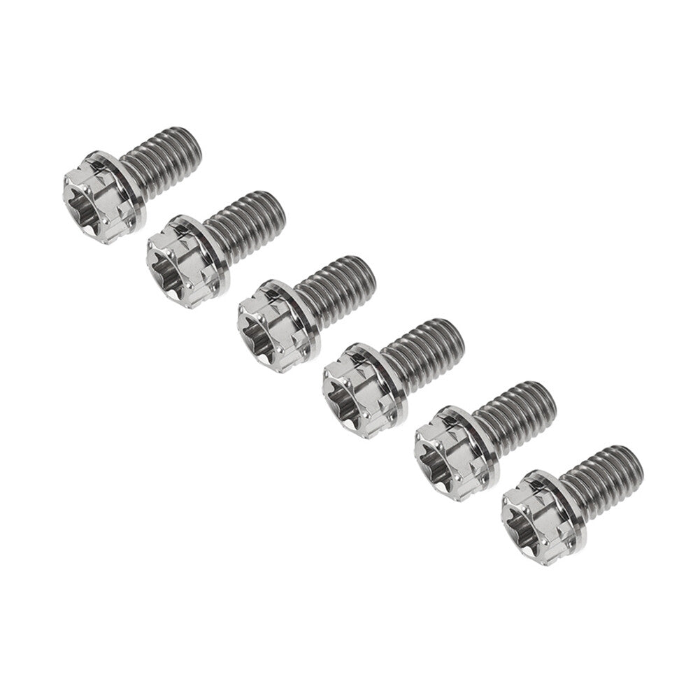 6pcs Bolts Torx Head Flange Screws M10x30mm For Motorcycle Bike