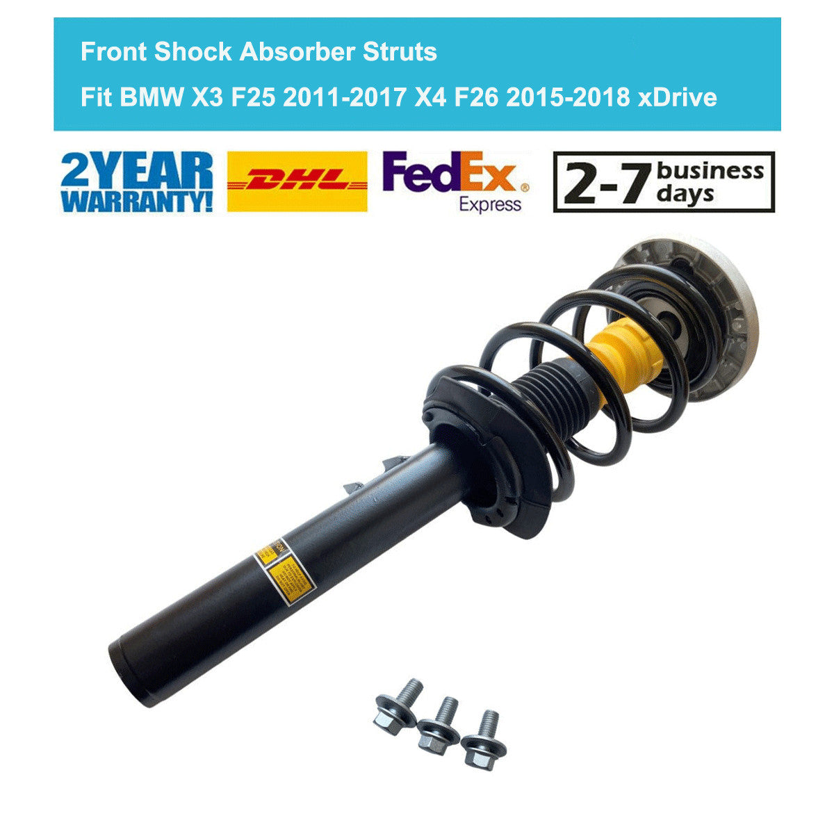 for BMW X3 F25 2011-2017 X4 F26 2015-2018 Front Right Shock Spring Strut w/o EDC