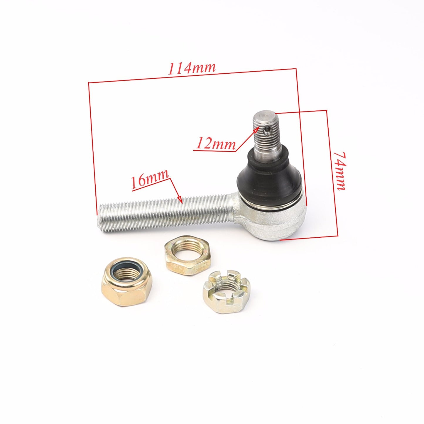 Front suspension kit for all-terrain vehicles, go-karts, four-wheeled bicycles, off-road vehicles - upper/lower control arms