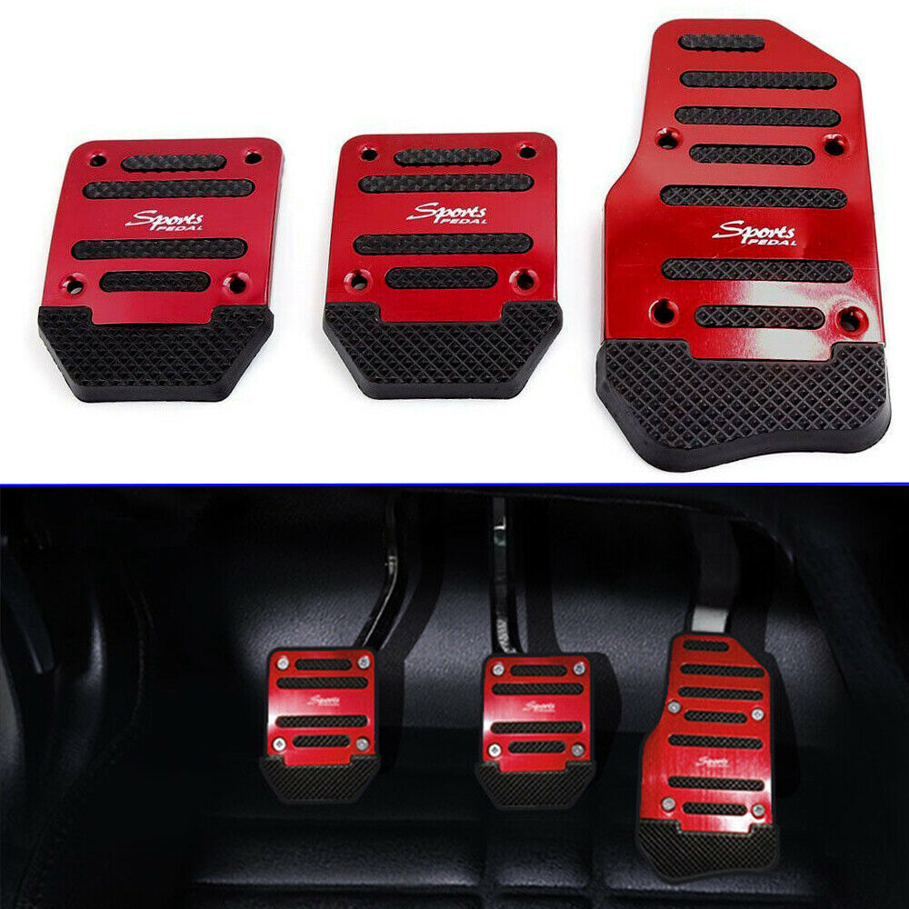 1 Set Universal Red Car Interior Anti-Slip Pedal Rest Cover Car Accessories
