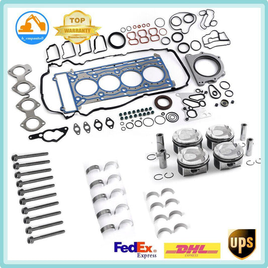 1.8 Engine Overhaul Pistons Gasket Kit for Mercedes-Benz C200 CGI W204 W212 M271