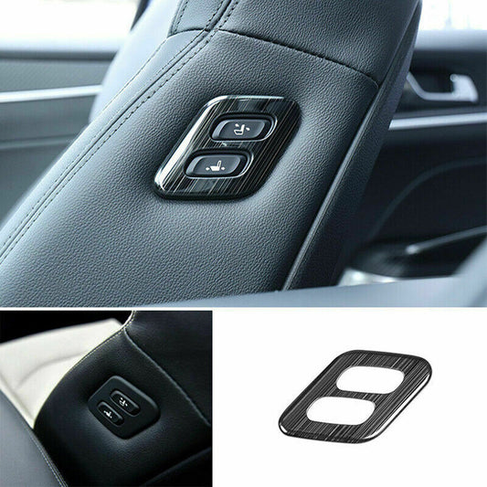 for Kia K5 2021-2023 Black Steel for Seat Button adjustment Handle Frame Cover Trim