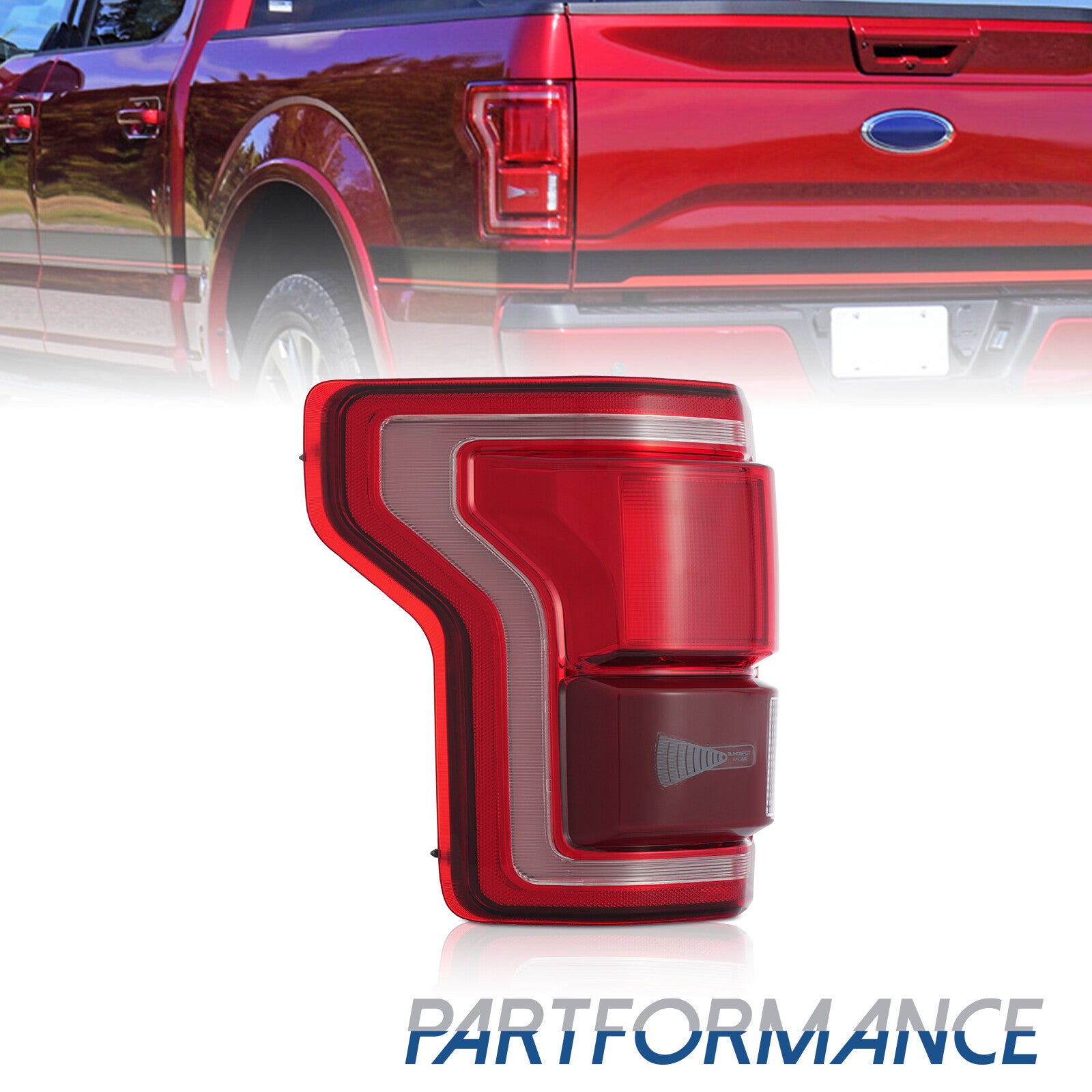 Applicable to 2015-2017 for Ford F-150 F-150 with blind spot left drive side LED taillights and brakes.