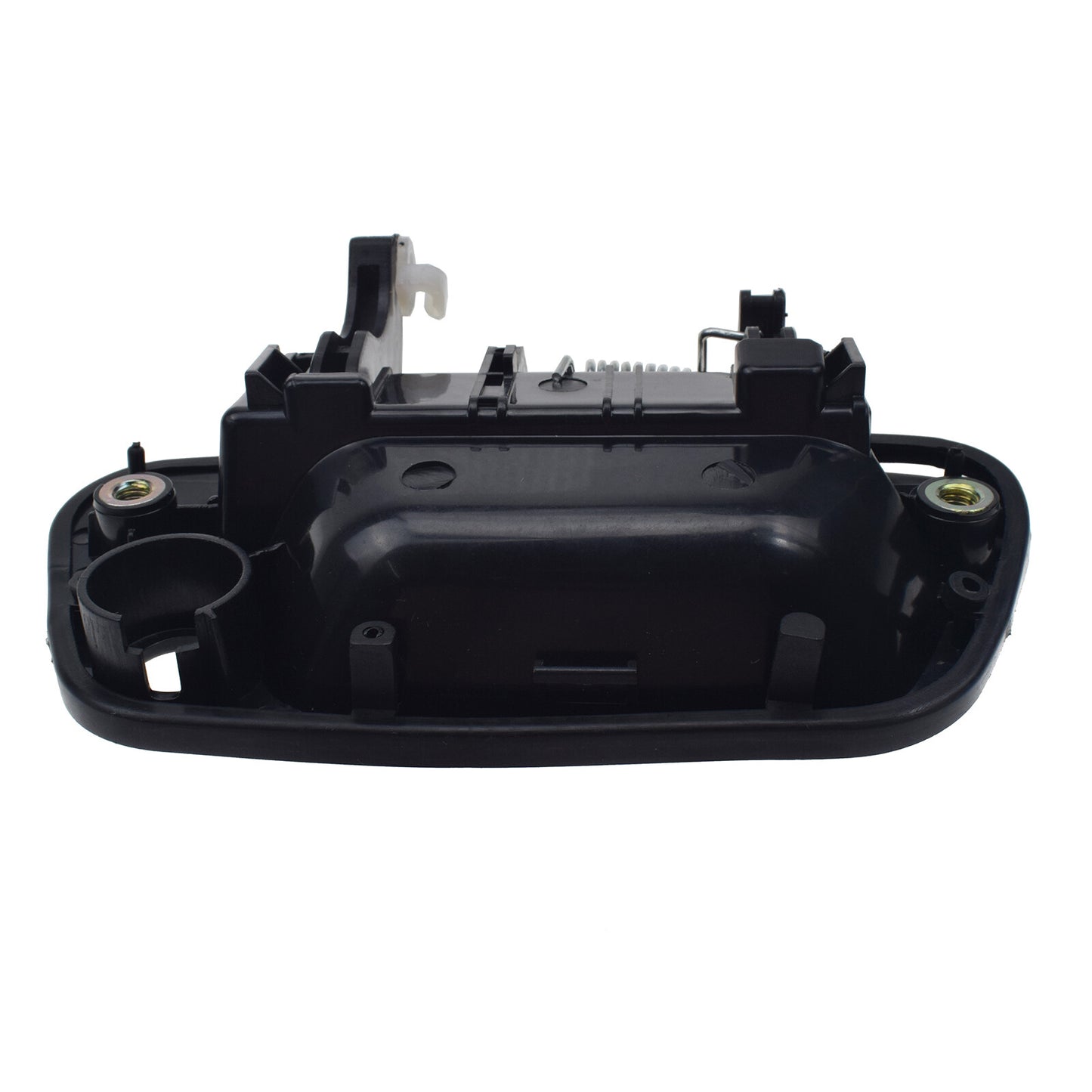Black front left exterior door handle, model number 95964943, for Chevrolet Spark 2013-2015.
