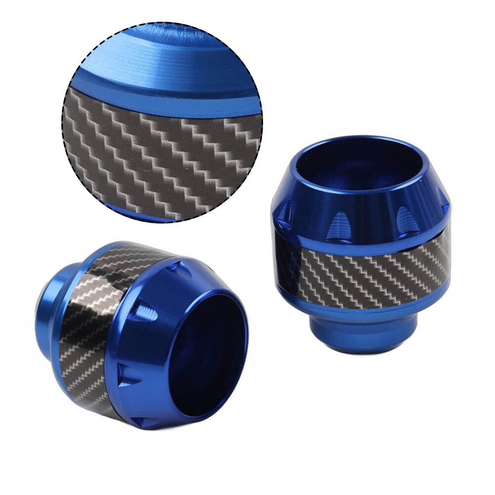 2x Motorcycle Front Fork Frame Sliders Crash Protection Engine Collision Blue