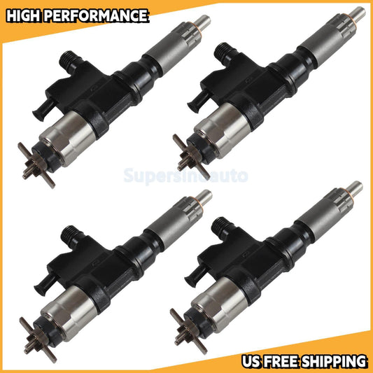 4x Fuel Injector For 01- 07 for Isuzu NPR NPR-HD 4HK1 Engine 095000-8901 095000-5471