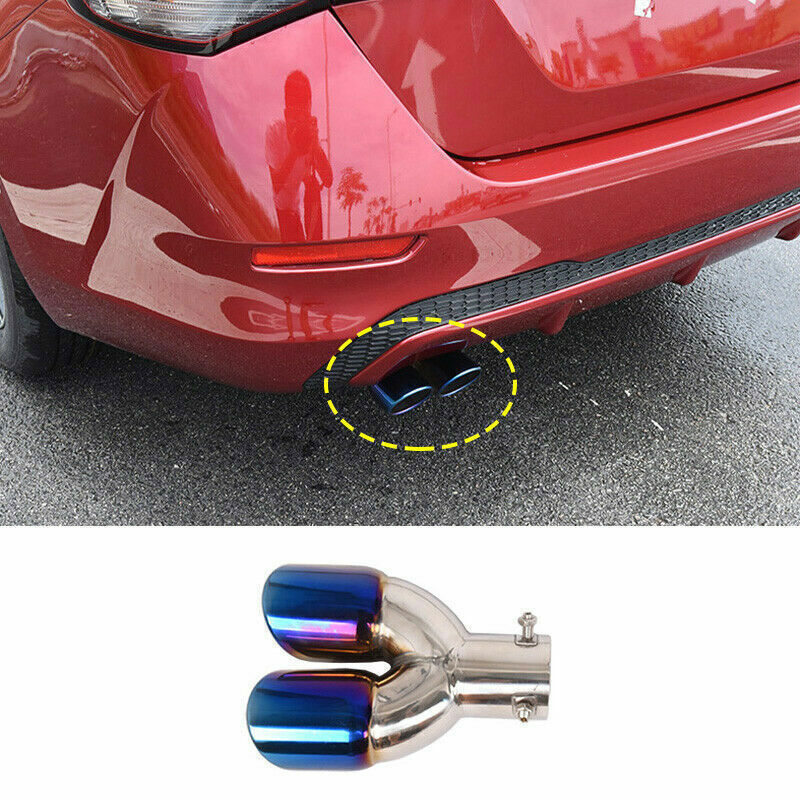 for Nissan Sentra 20-2023 Burnt Blue Steel Rear Tail Exhaust Muffler Tip Pipe 1X