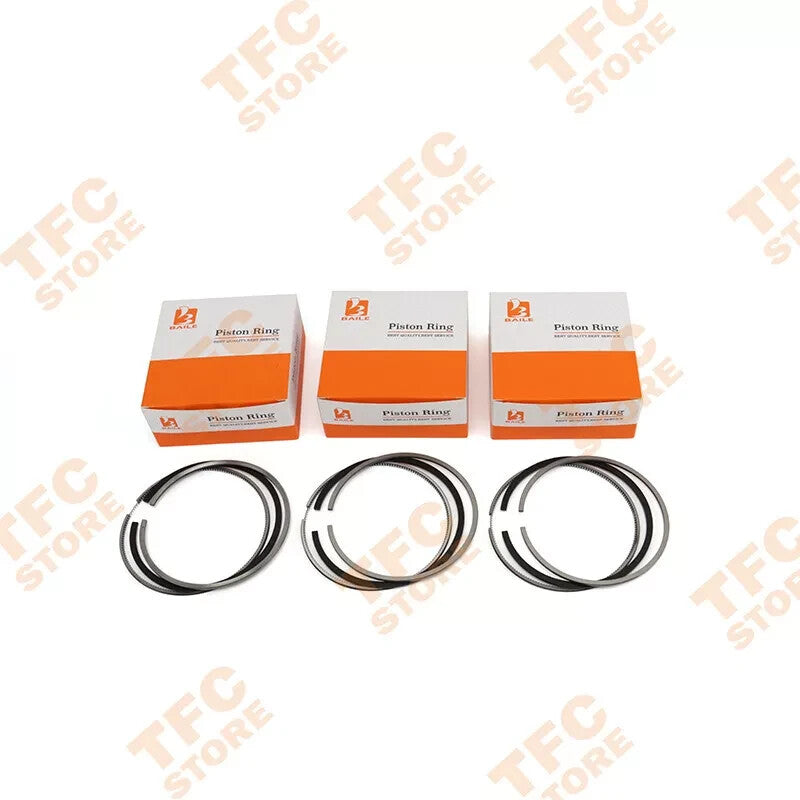 New 3 Cylinder Piston Ring For Kubota D750 ZB500 B5200 Engine 68mm2+1.5+4