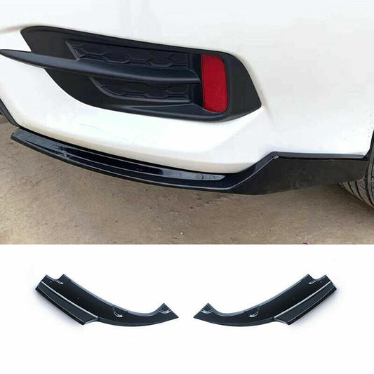 for Honda for Civic 2016-2021 Glossy Black Rear Bumper Lip Diffuser Splitter Spoiler