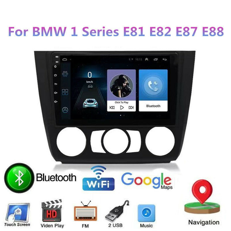 9 Screen FM Radio Android Player GPS Navigation for BMW 1 Series 04-11 Canbus