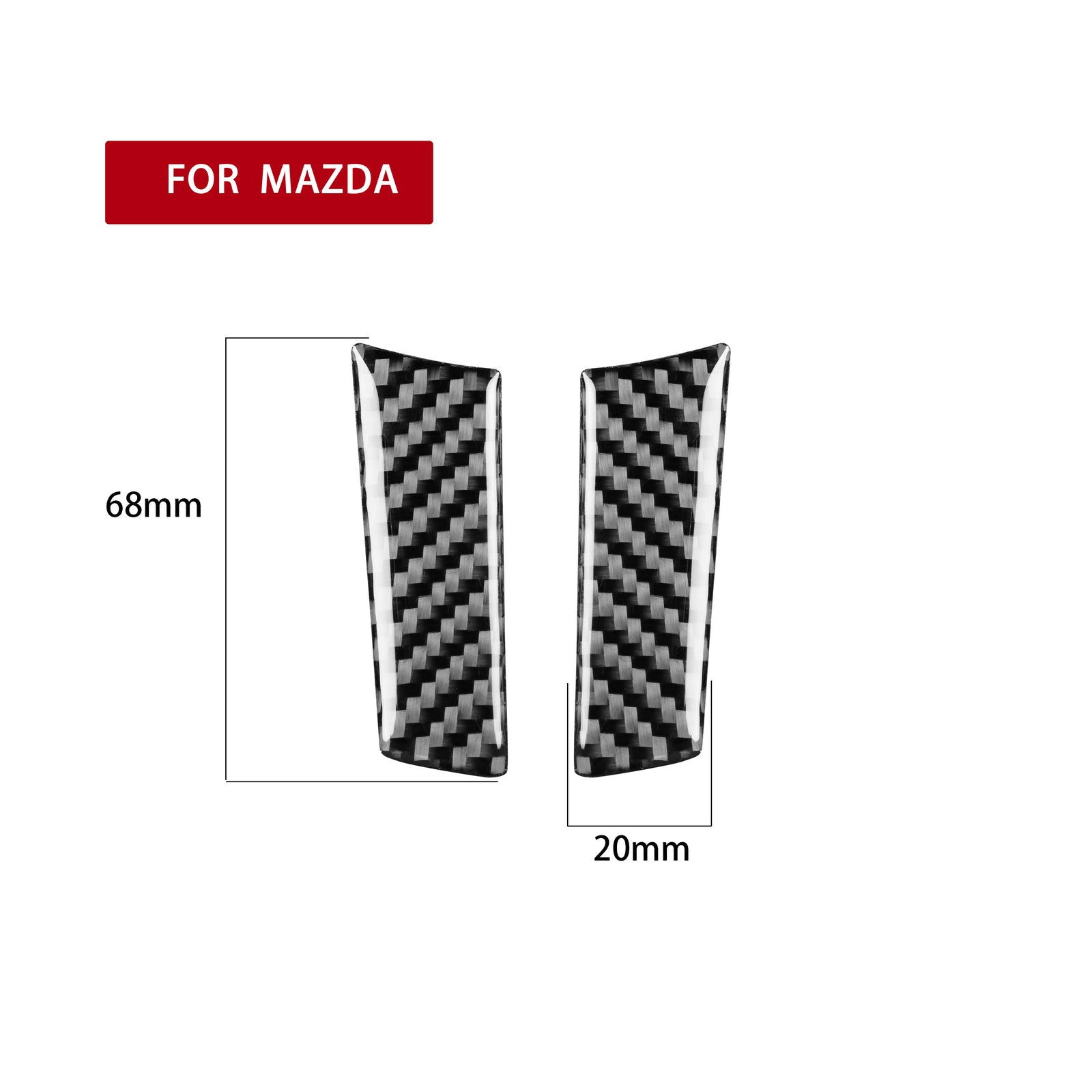 Carbon Fiber Interior Steering Wheel Chin Trim for Mazda MX-5 Miata 2009-2015