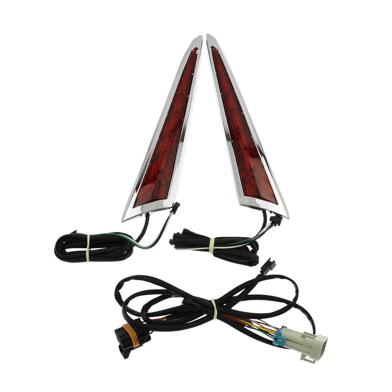 Saber Tooth Rear Saddlebag Side LED Lights For Victory Cross Country Roads 10-17
